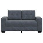 Loveseat Sofa Dark Grey 160x77x82 cm Velvet