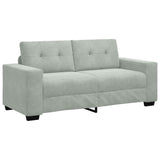 Loveseat Sofa Light Grey 180x77x82 cm Velvet
