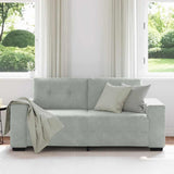 Loveseat Sofa Light Grey 180x77x82 cm Velvet