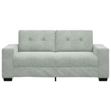 Loveseat Sofa Light Grey 180x77x82 cm Velvet - Top-Down View