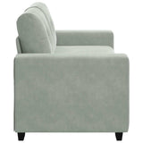 Loveseat Sofa Light Grey 180x77x82 cm Velvet