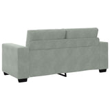 Loveseat Sofa Light Grey 180x77x82 cm Velvet