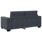 Loveseat Sofa Dark Grey 180x77x82 cm Velvet