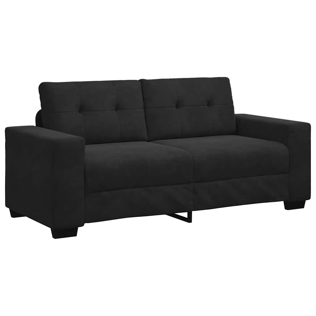Loveseat Sofa Black 180x77x82 cm Velvet