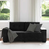 Loveseat Sofa Black 180x77x82 cm Velvet