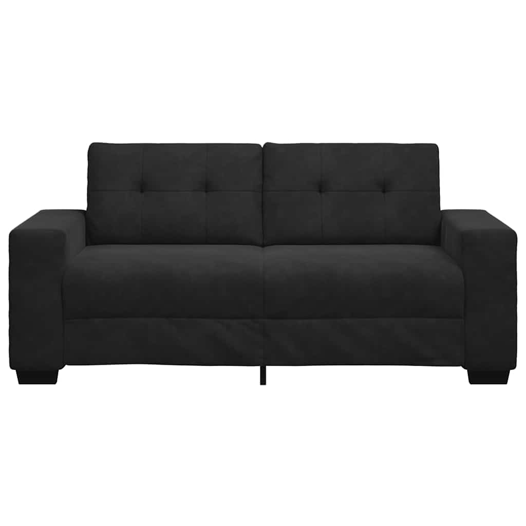 Loveseat Sofa Black 180x77x82 cm Velvet