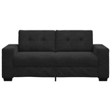 Loveseat Sofa Black 180x77x82 cm Velvet - Top-Down View