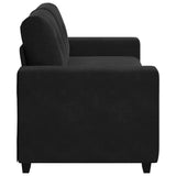 Loveseat Sofa Black 180x77x82 cm Velvet - 45-Degree Angle