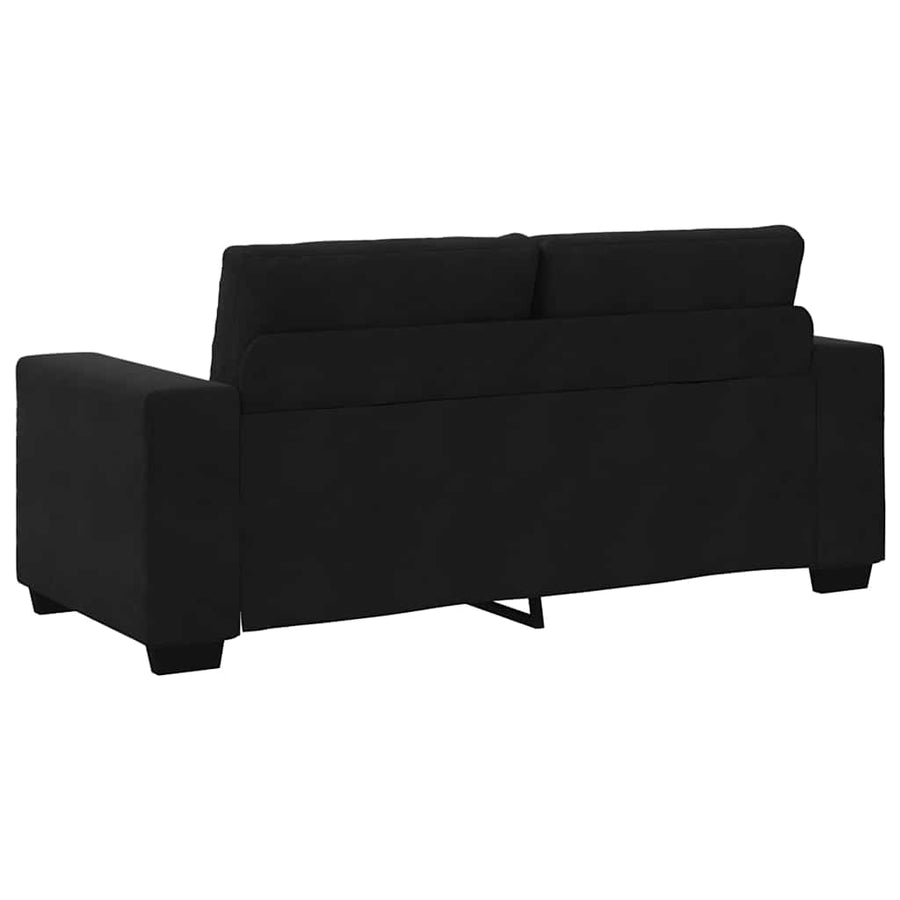Loveseat Sofa Black 180x77x82 cm Velvet