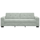 3-Seater Sofa Light Grey 180 cm Velvet - Top-Down View