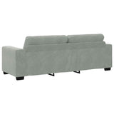 3-Seater Sofa Light Grey 220x78x80 cm Velvet