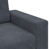 3-Seater Sofa Dark Grey 180 cm Velvet - Close-Up Angle