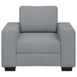 Sofa Chair?ight Grey 100x77x82 cm Fabric - Top-Down View