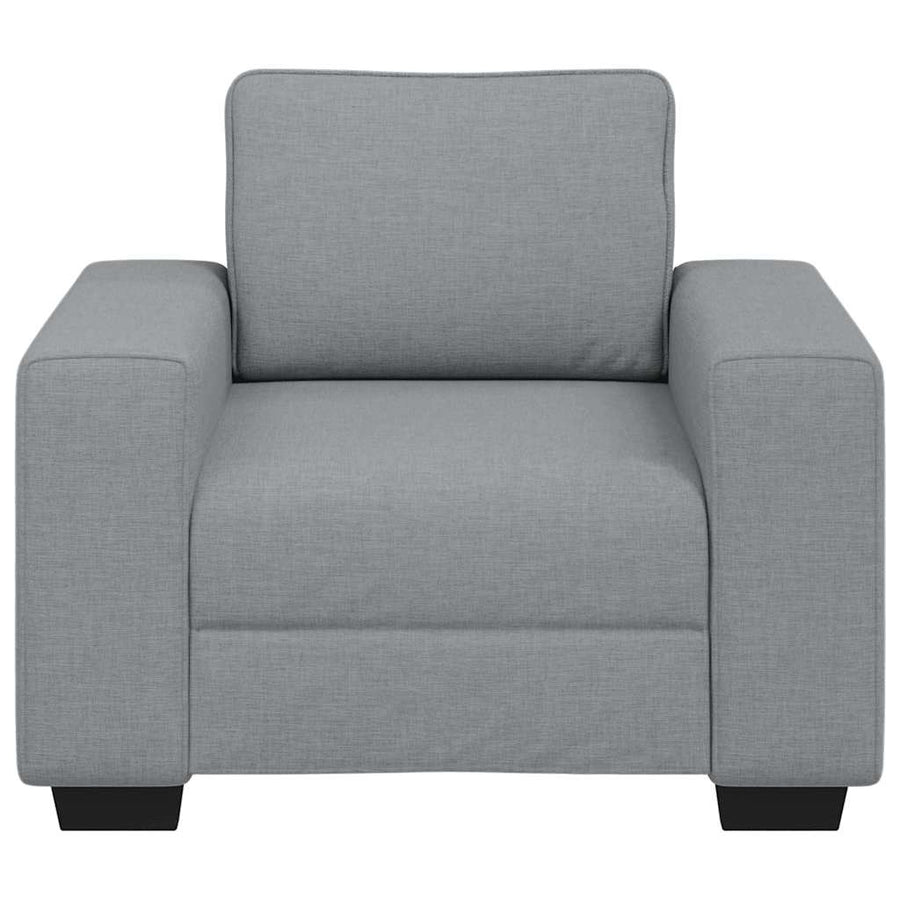 Sofa Chair Light Grey 100x77x82 cm Fabric