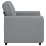 Sofa Chair Light Grey 100x77x82 cm Fabric
