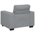 Sofa Chair Light Grey 100x77x82 cm Fabric