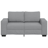 2-Seater Sofa Light Grey 120 cm Fabric - Top-Down View