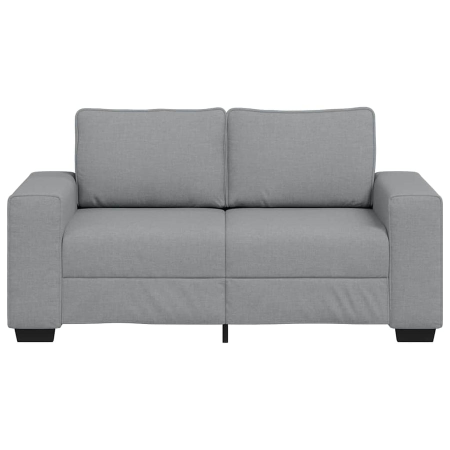 2-Seater Sofa Light Grey 160x77x82 cm Fabric