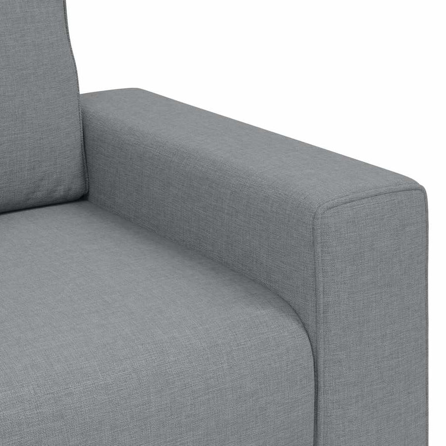 2-Seater Sofa Light Grey 160x77x82 cm Fabric