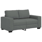 2-Seater Sofa Dark Grey 160x77x82 cm Fabric