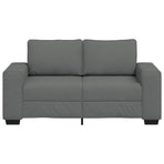 2-Seater Sofa Dark Grey 160x77x82 cm Fabric