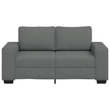 2-Seater Sofa Dark Grey 120 cm Fabric - Top-Down View