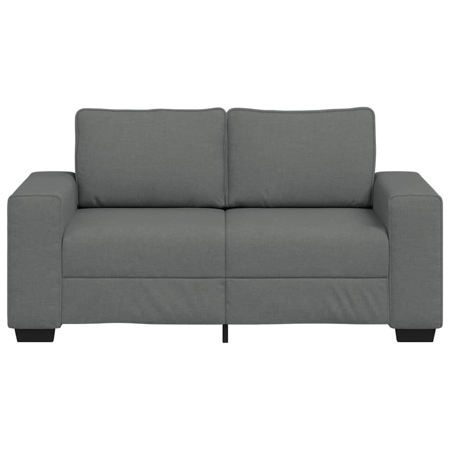 2-Seater Sofa Dark Grey 160x77x82 cm Fabric