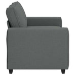 2-Seater Sofa Dark Grey 160x77x82 cm Fabric