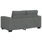 2-Seater Sofa Dark Grey 160x77x82 cm Fabric