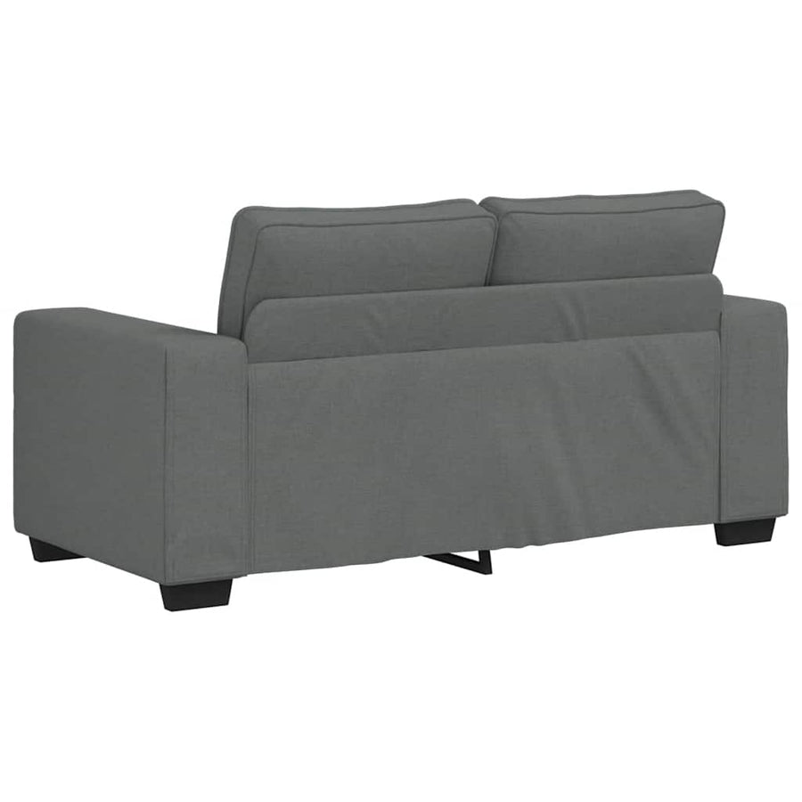 2-Seater Sofa Dark Grey 160x77x82 cm Fabric