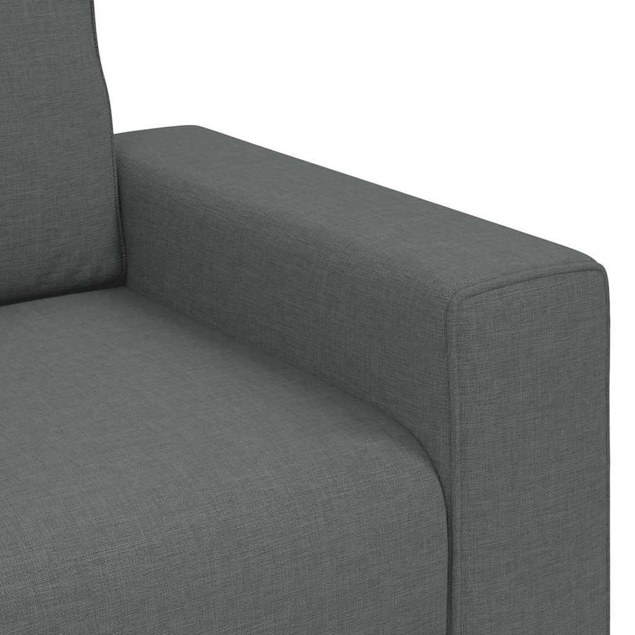 2-Seater Sofa Dark Grey 160x77x82 cm Fabric