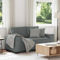 2-Seater Sofa Dark Grey 160x77x82 cm Fabric