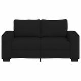 2-Seater Sofa Black 120 cm Fabric - Top-Down View
