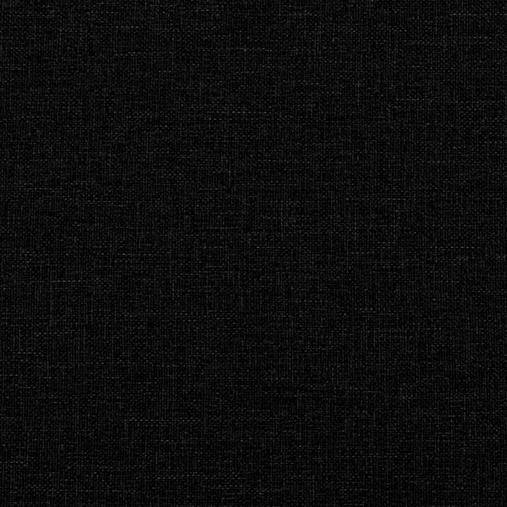 2-Seater Sofa Black 120 cm Fabric