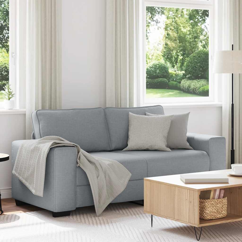 2-Seater Sofa?ight Grey 180x77x82 cm Fabric