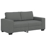 2-Seater Sofa?ark Grey 180x77x82 cm Fabric