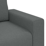 2-Seater Sofa Dark Grey 140 cm Fabric - Close-Up Angle