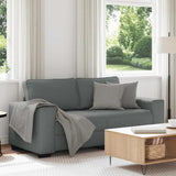 2-Seater Sofa?ark Grey 180x77x82 cm Fabric