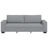 3-Seater Sofa?ight Grey 220x77x82 cm Fabric