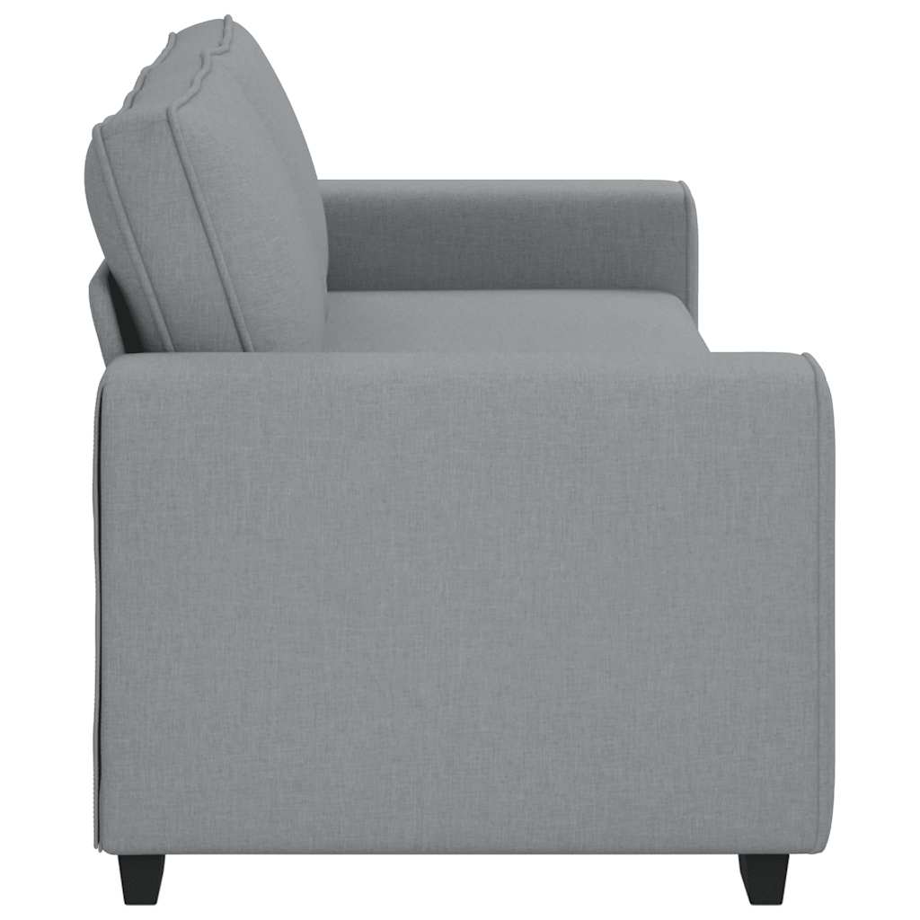 3-Seater Sofa?ight Grey 220x77x82 cm Fabric