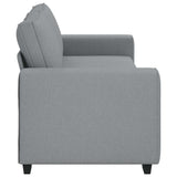 3-Seater Sofa Light Grey 180 cm Fabric - 45-Degree Angle