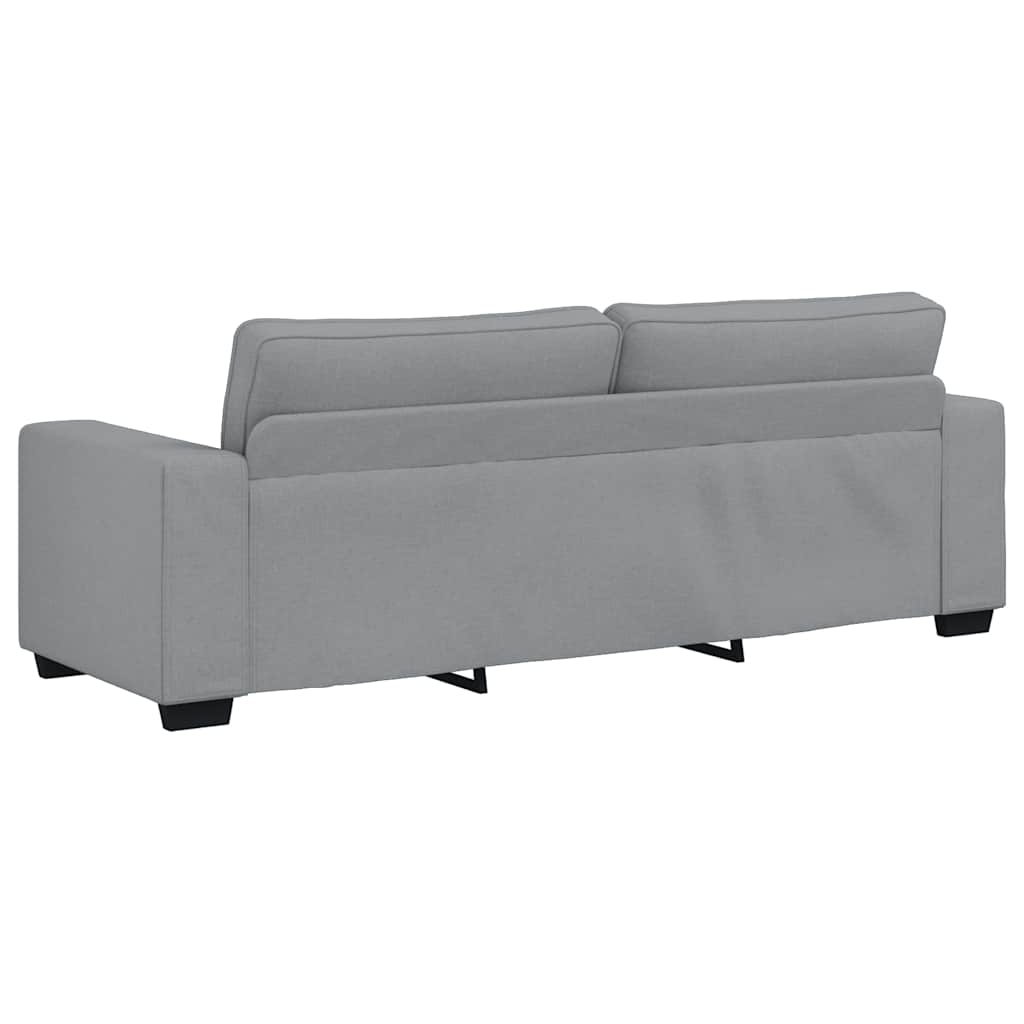 3-Seater Sofa?ight Grey 220x77x82 cm Fabric