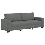 3-Seater Sofa?ark Grey 220x77x82 cm Fabric