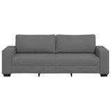 3-Seater Sofa?ark Grey 220x77x82 cm Fabric