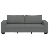 3-Seater Sofa Dark Grey 180 cm Fabric - Top-Down View