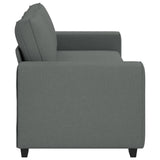 3-Seater Sofa?ark Grey 220x77x82 cm Fabric