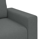 3-Seater Sofa Dark Grey 180 cm Fabric - Close-Up Angle