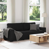 3-Seater Sofa?lack 220x77x82 cm Fabric