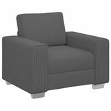 Sofa Chair Dark Grey 100x77x82 cm Corduroy Fabric