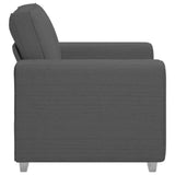 Sofa Chair Dark Grey 100x77x82 cm Corduroy Fabric